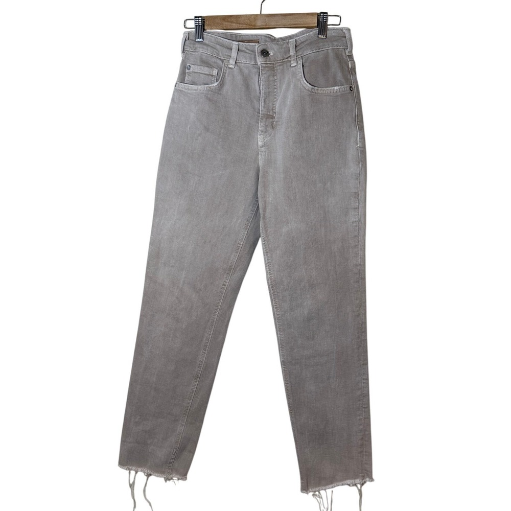 Pilcro Straight Leg Jeans in Light Gray